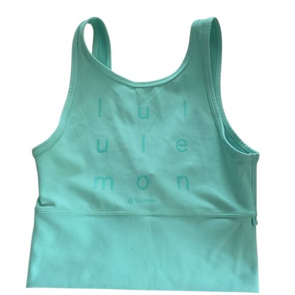 Lululemon Women's Size 4 Aquamarine Long Line Sports Bra - Picture 3 of 4